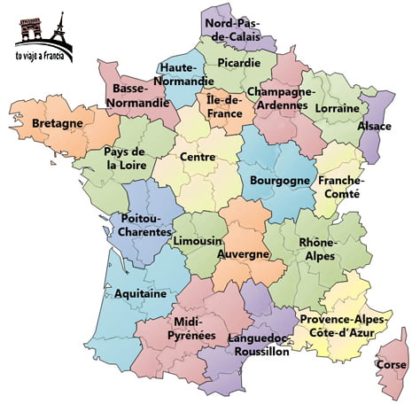 Antiguas regiones de Francia
