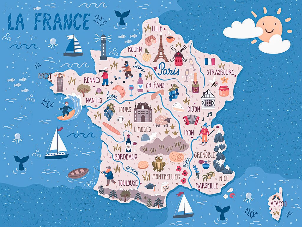Regiones y departamentos de Francia