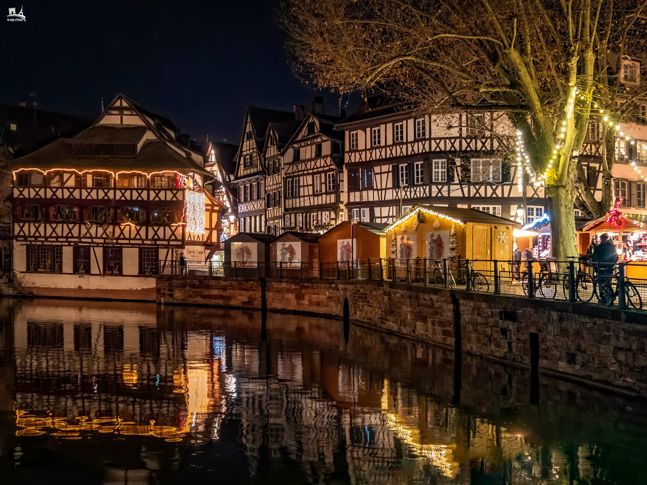 La Petite France de Estrasburgo en Navidad