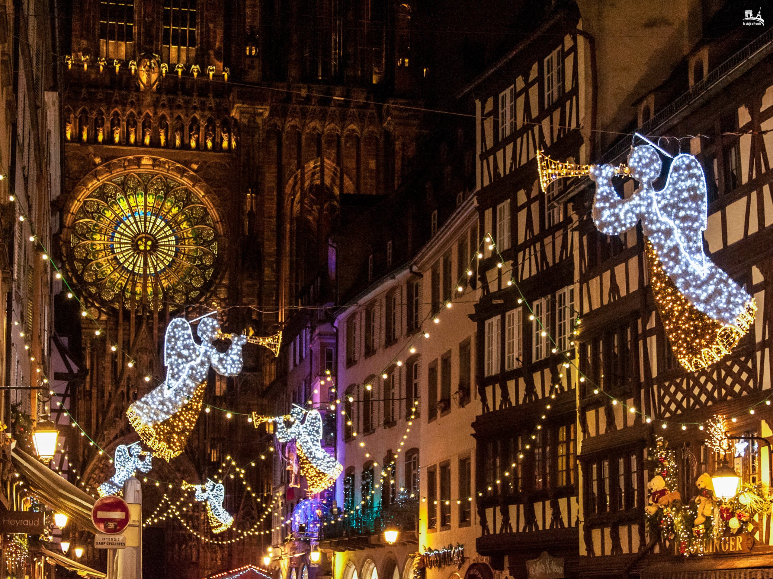 Luces de Navidad de Estrasburgo, Alsacia en Navidad