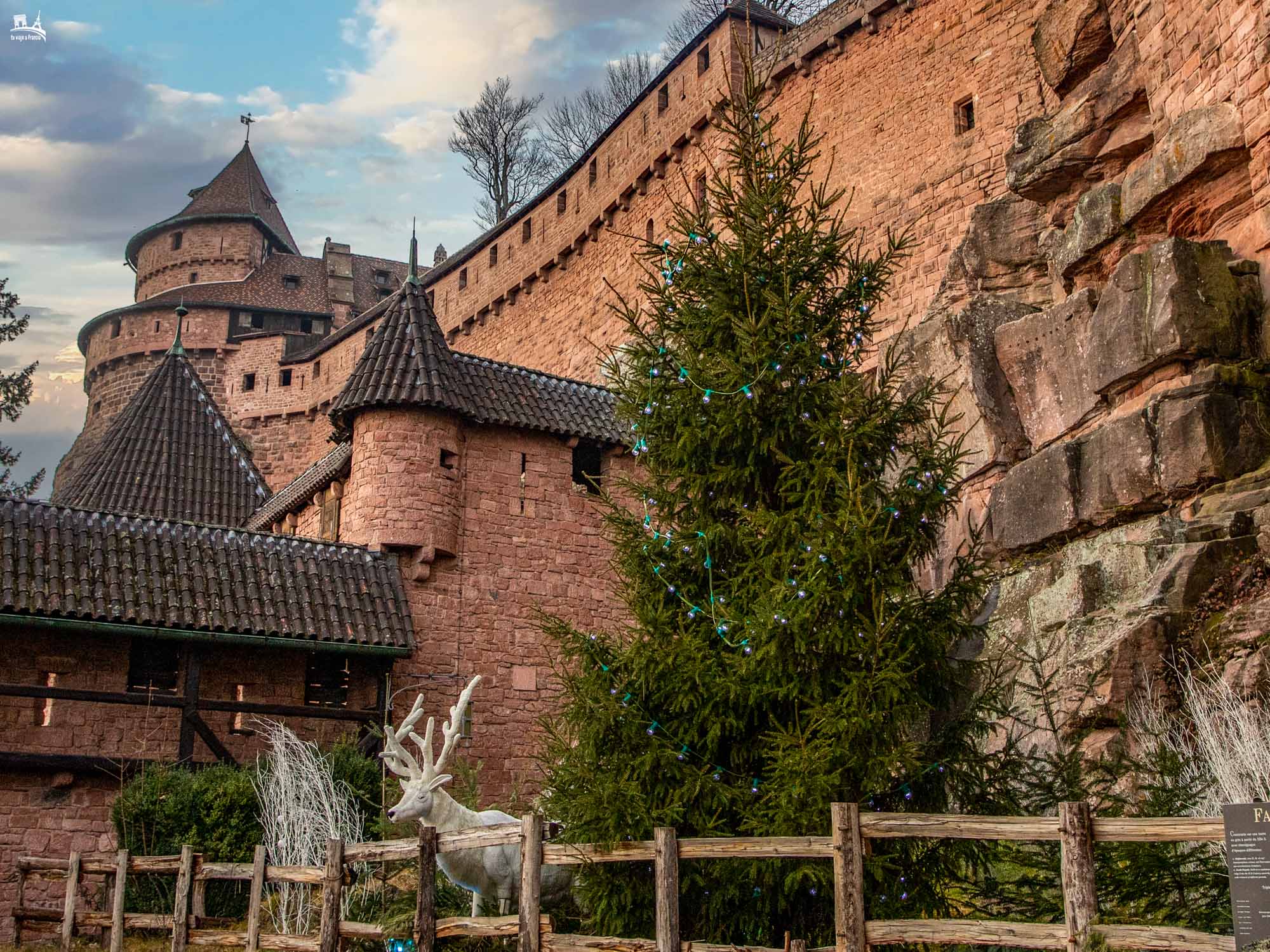 Navidad en el castillo de Haut-Koenigsbourg, Alsacia en Navidad