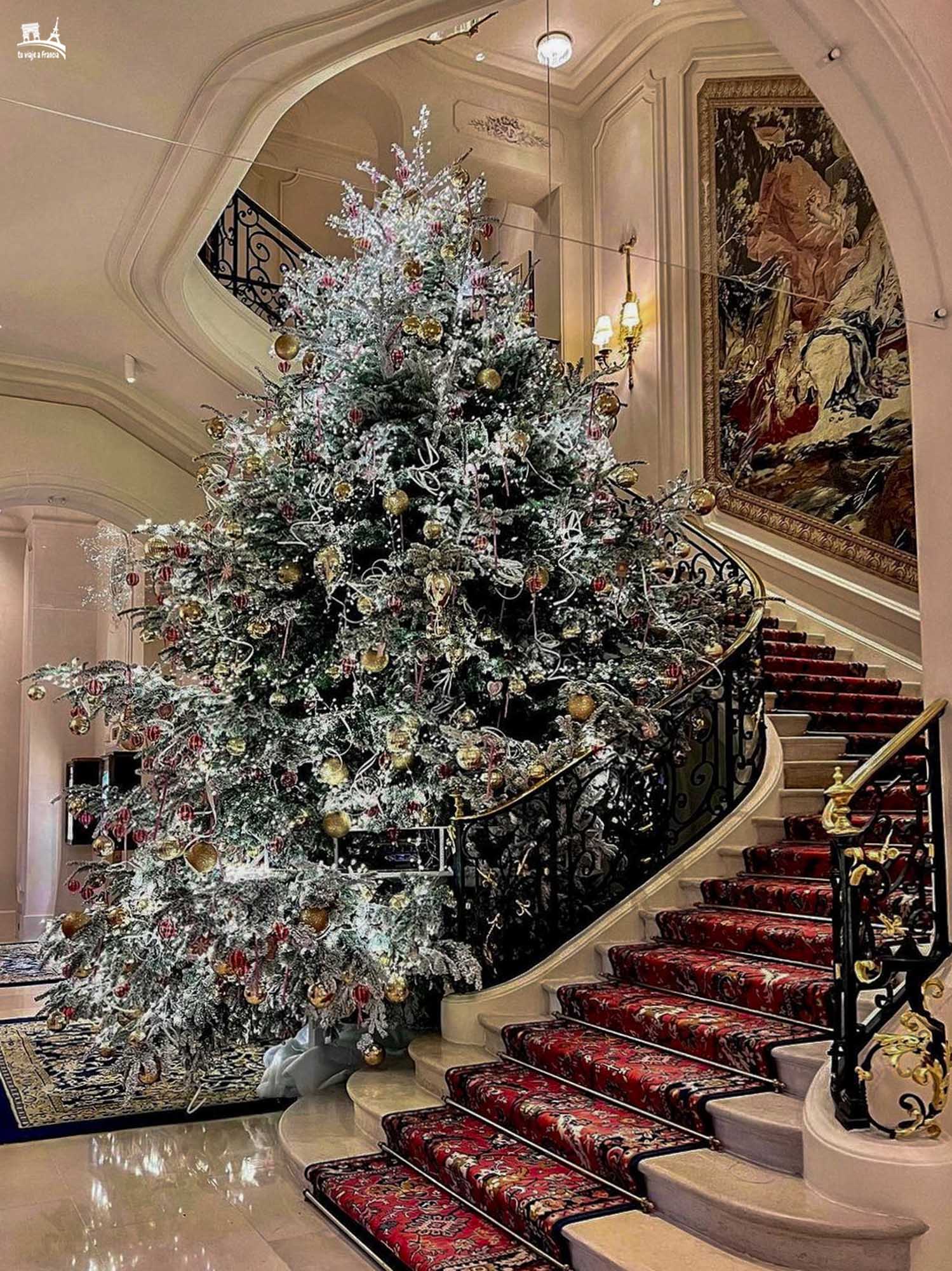 Árbol de Navidad del Ritz, París en Navidad