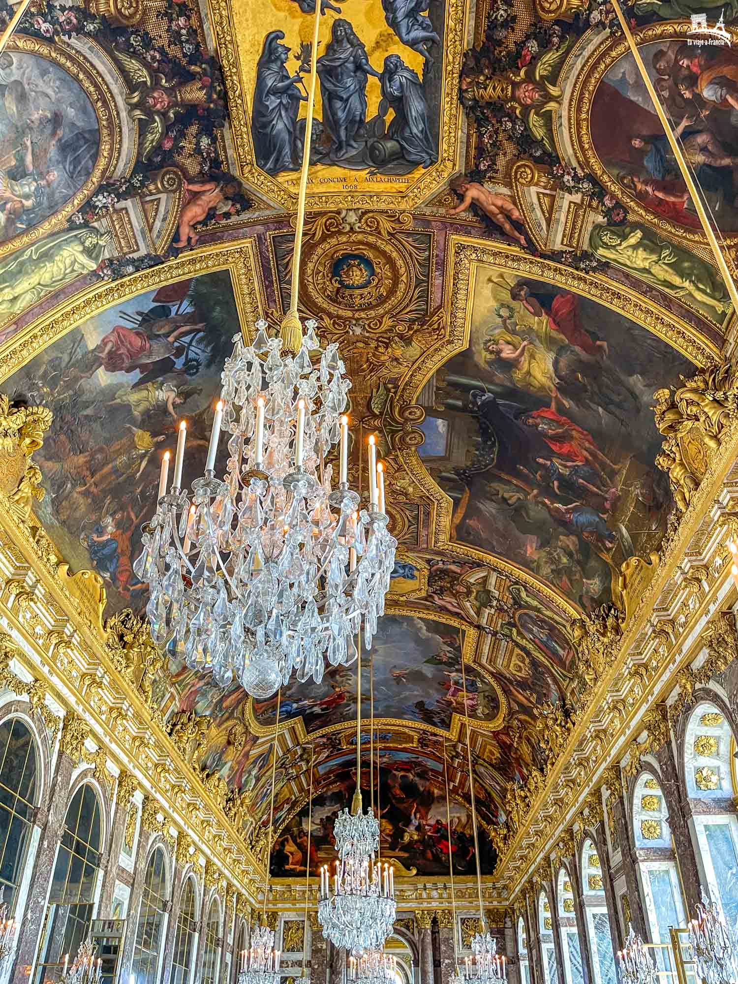 Bóveda de la Galería de los Espejos, Palacio de Versalles
