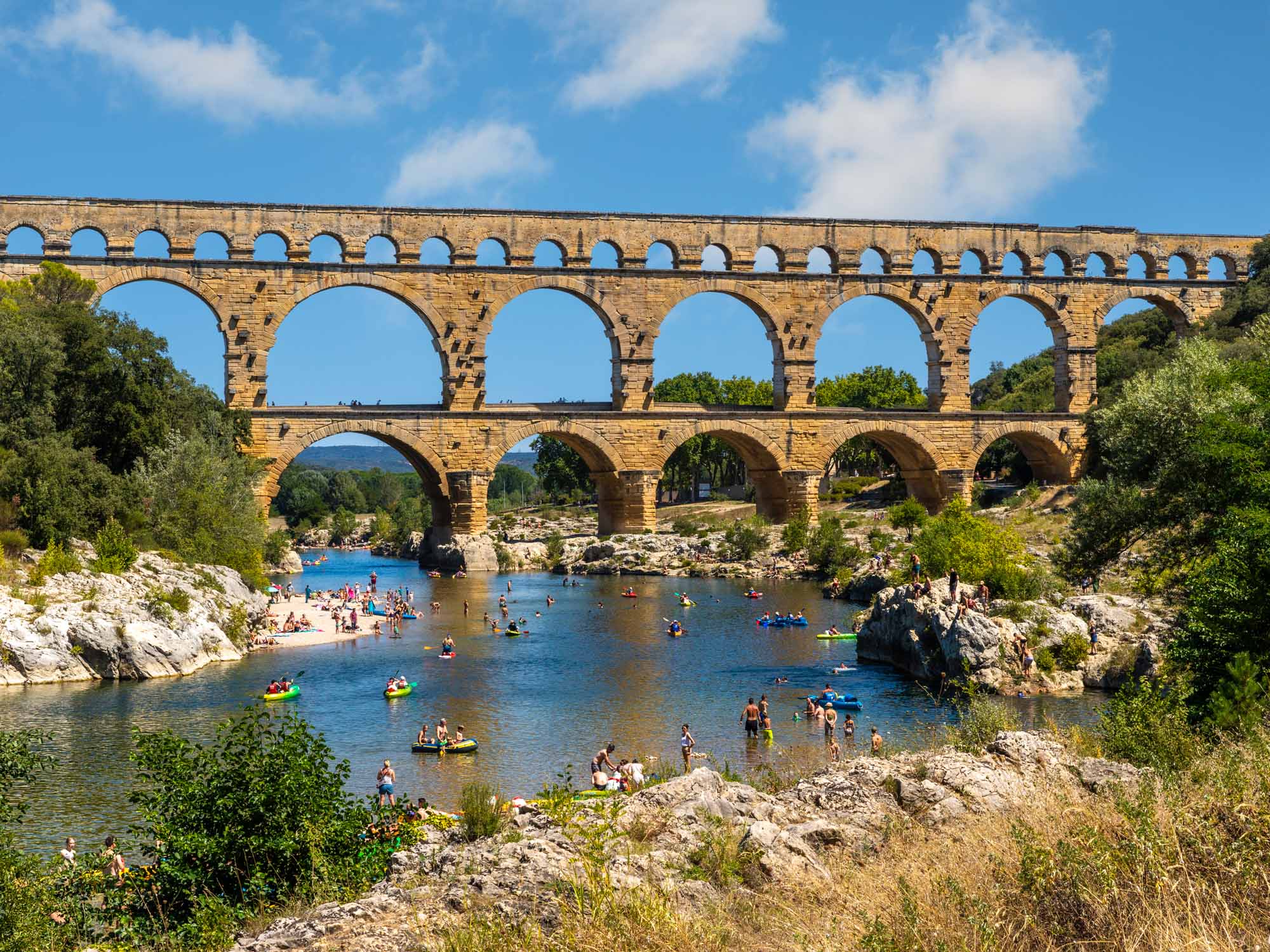 Pont Du Gard In France Pont Du Gard Kaart QOPCOL
