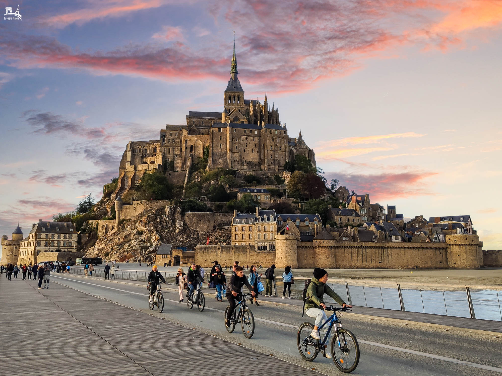 En bici al Mont Saint-Michel, cómo llegar al Mont Saint-Michel