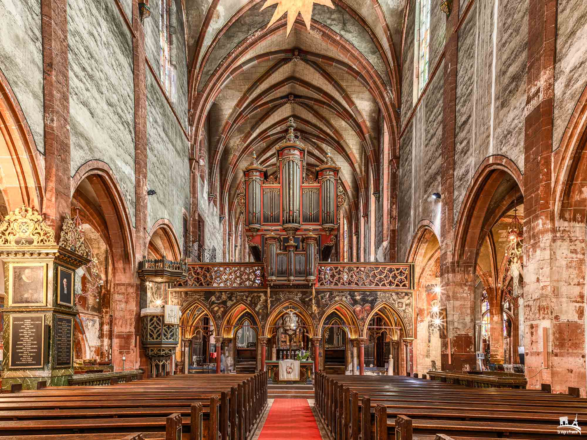 Interior de la Iglesia de San Pedro el Joven, Estrasburgo