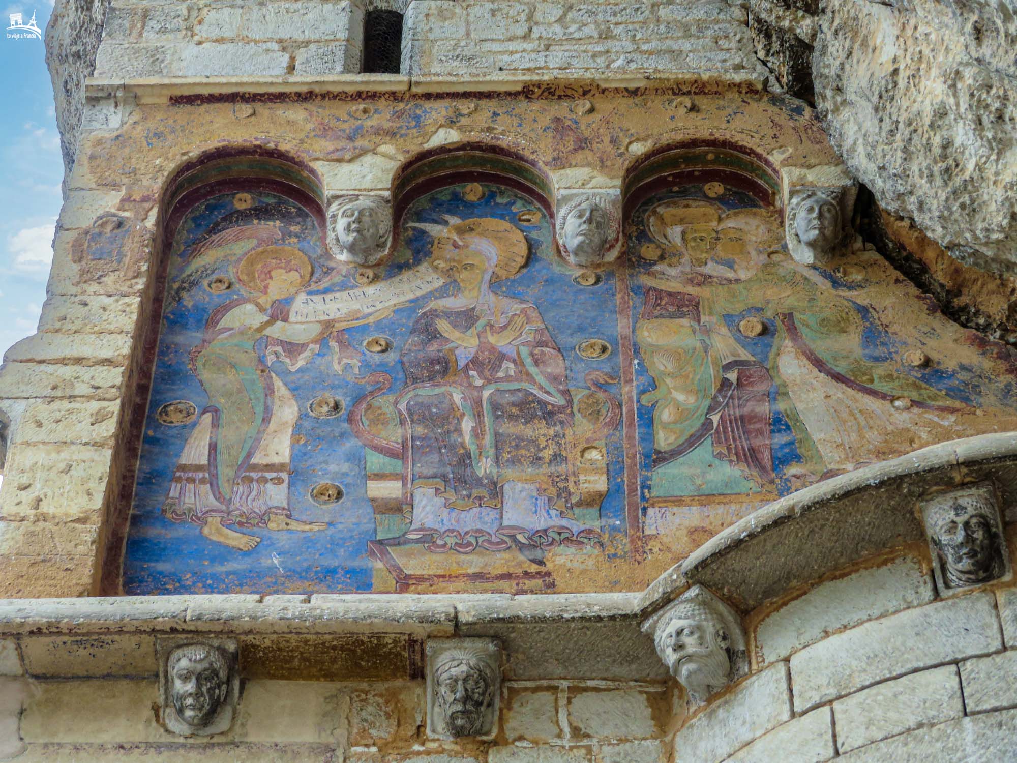 Frescos románicos de la Capilla de San Miguel Rocamadour