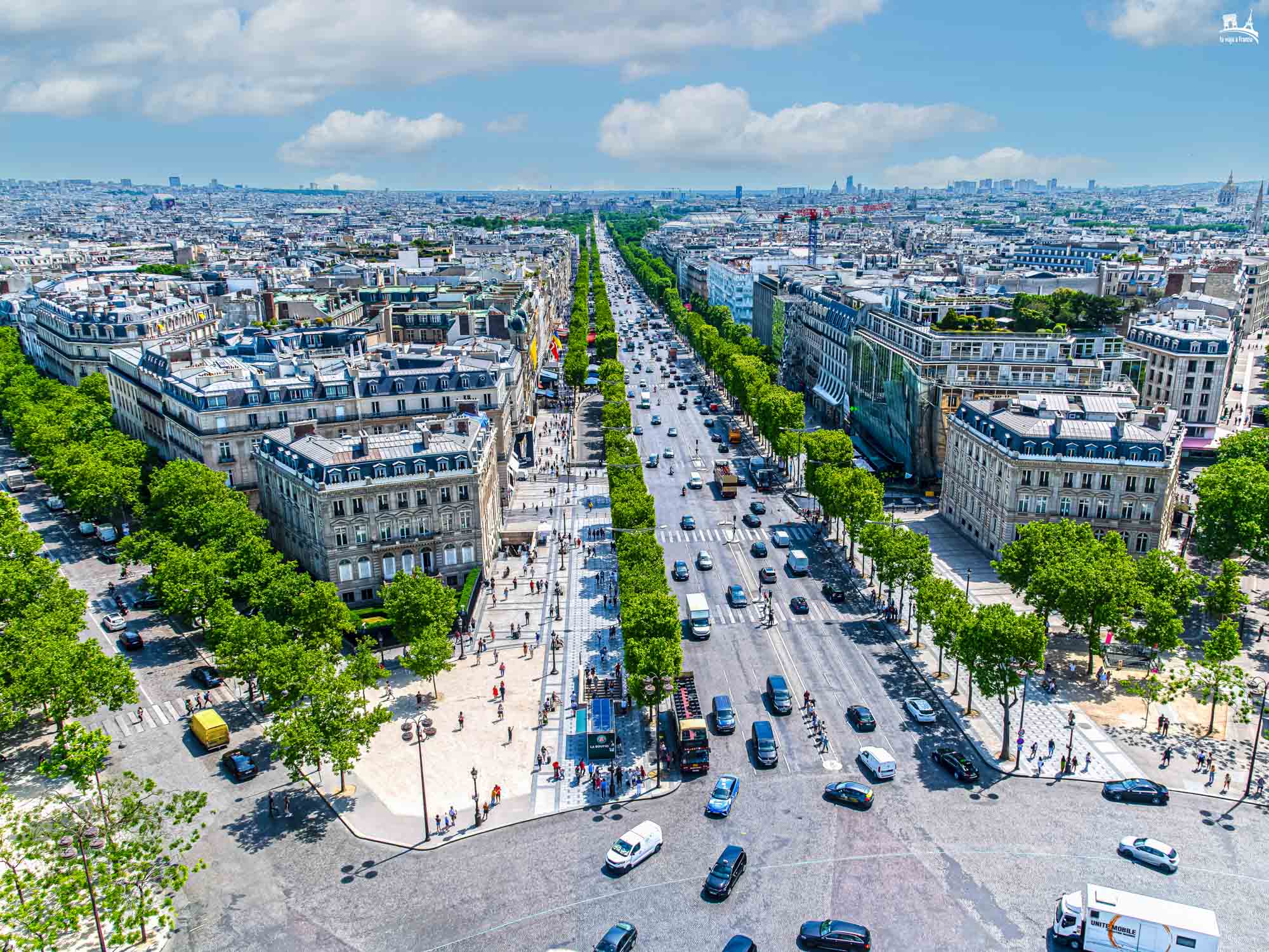 Avenue des Champs-Élysées Las calles más bonitas de París