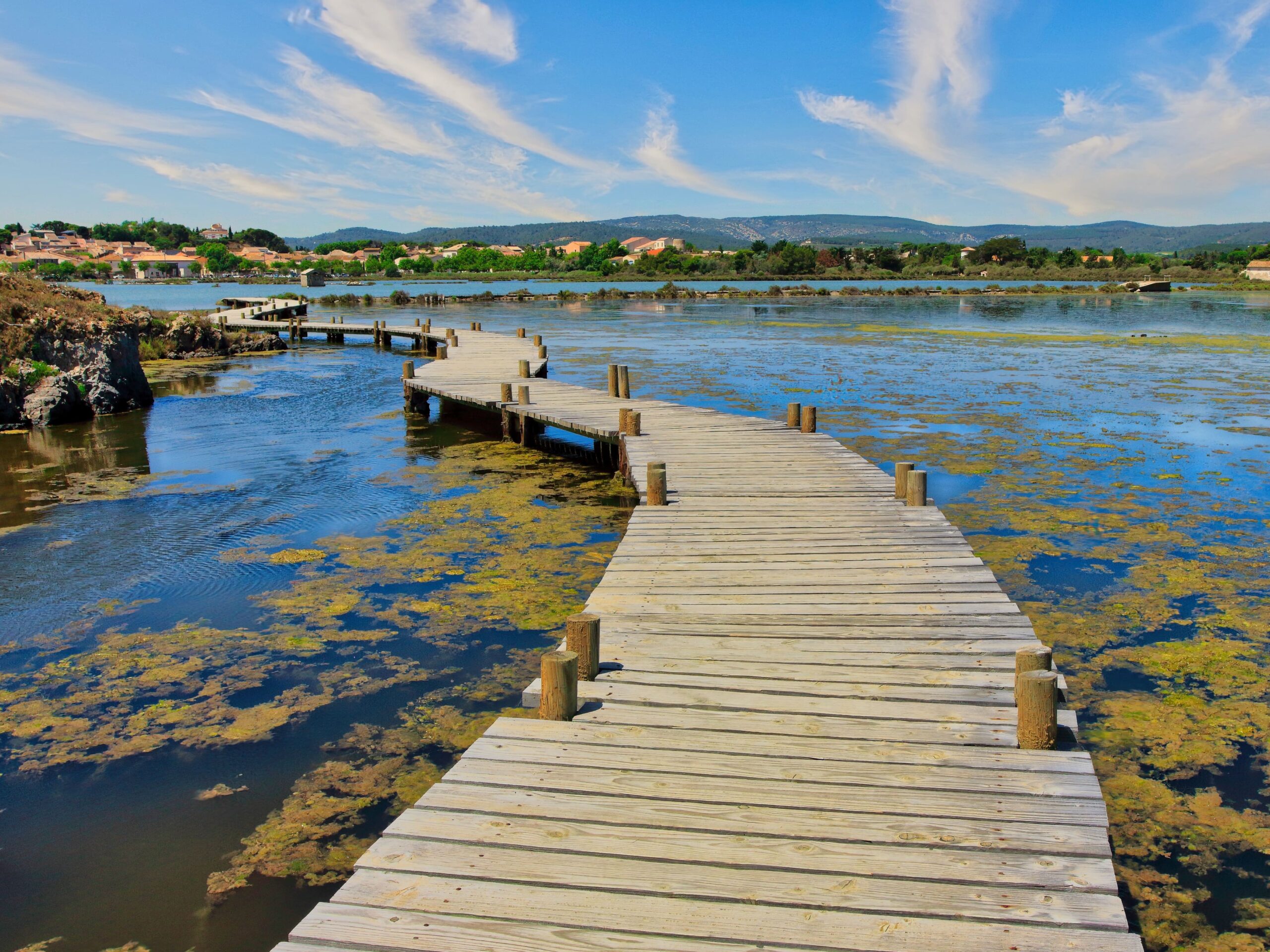 Pasarelas o Pontons de Peyriac-de-Mer