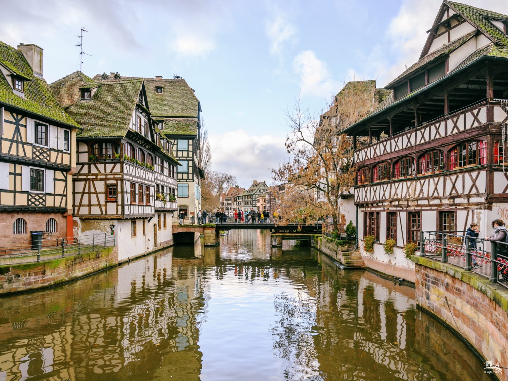 Petite France de Estrasburgo en Navidad