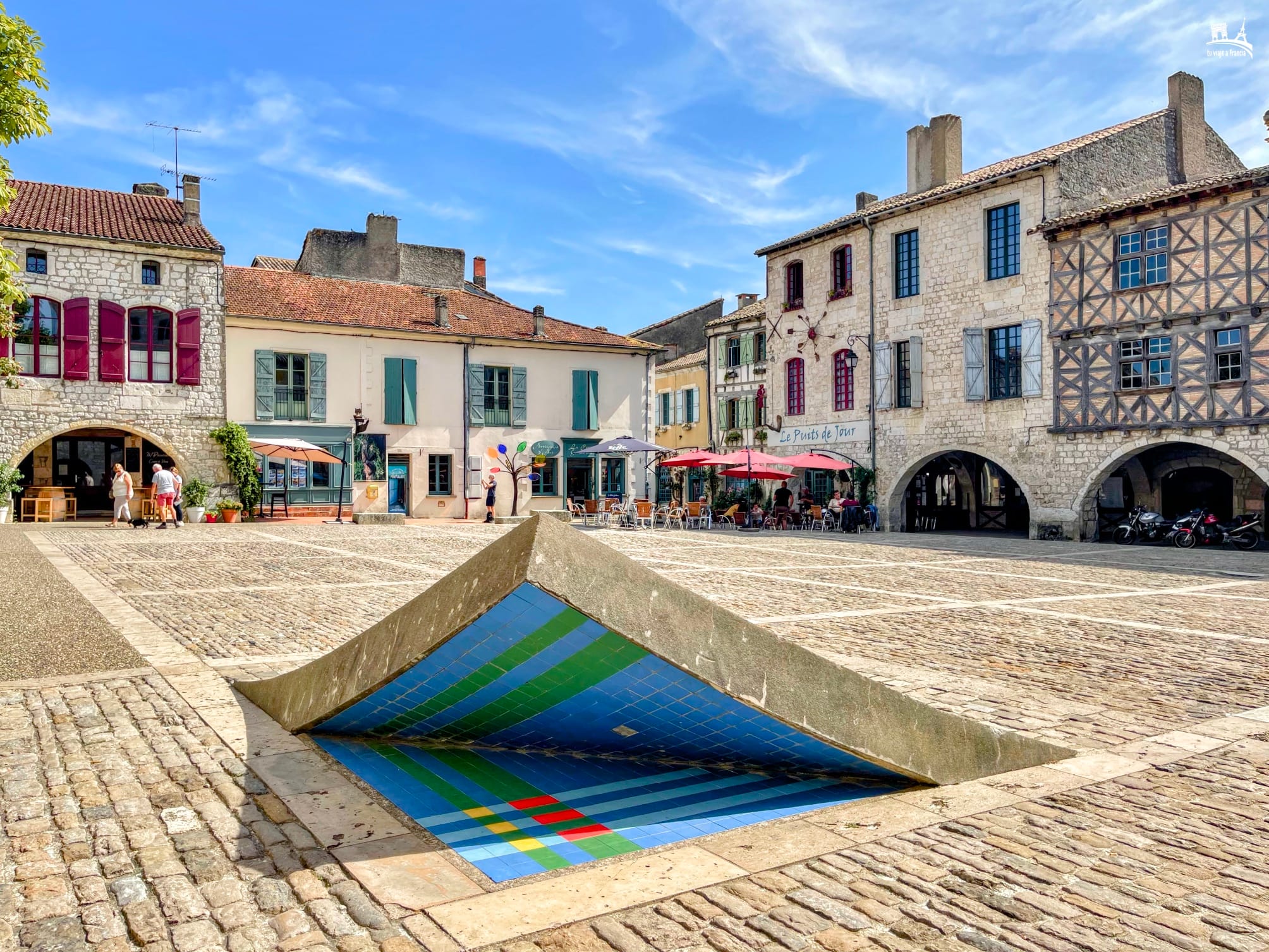 Place des Cornières de Lauzerte - Suroeste de Francia