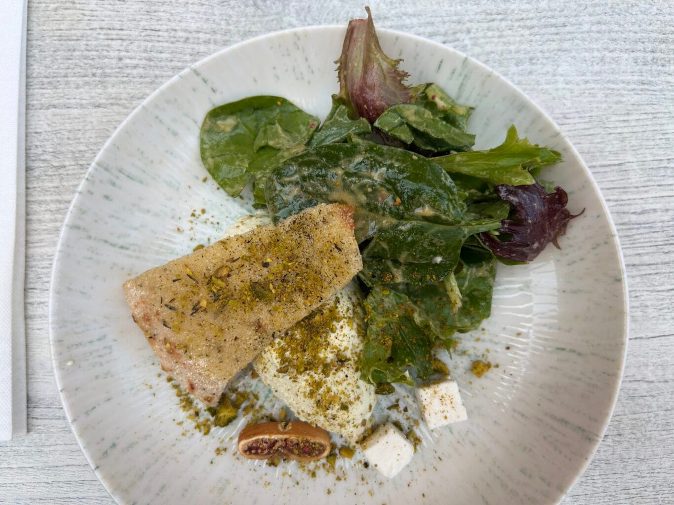 Entrante del Restaurante le Bruit en Cuisine