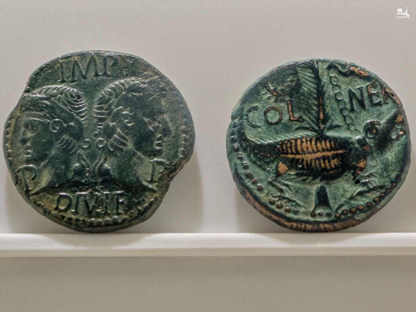 Dupondio romano del Musée de la Romanité Nimes