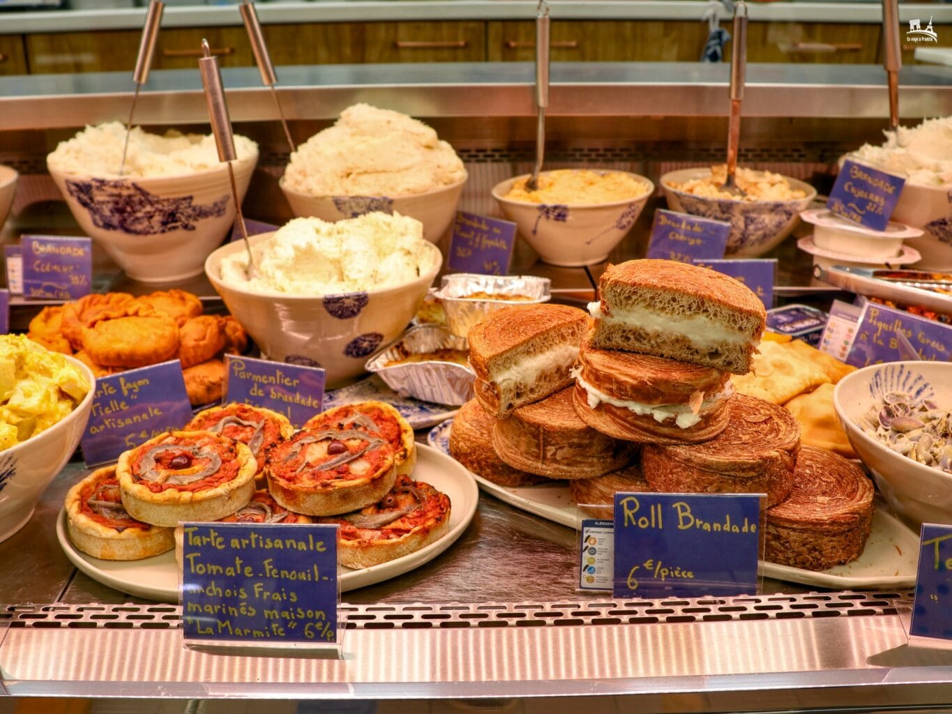 Productos gastronómicos de Les Halles Nimes